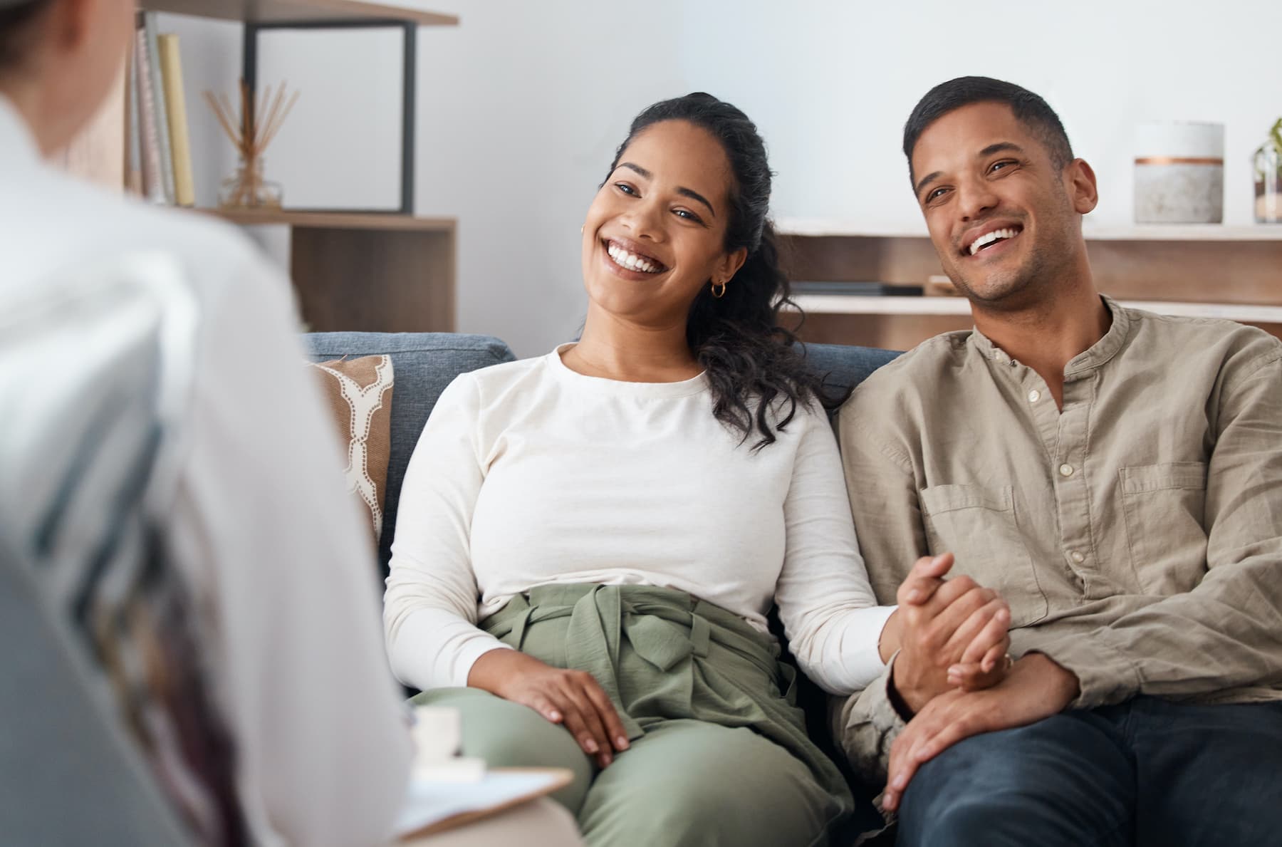Couple in conversation